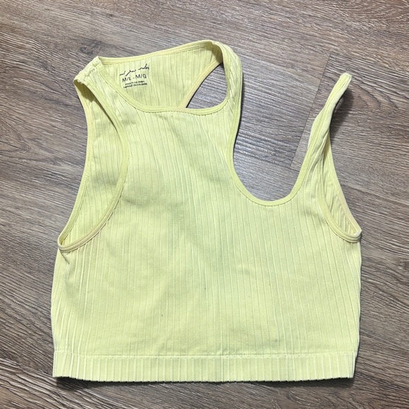 Urban Outfitters Tops - Urban Outfitters Seamless Yellow Ribbed Tank